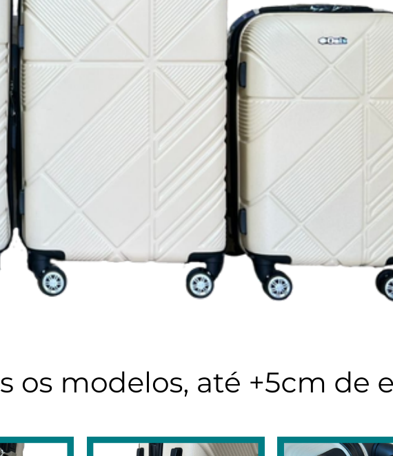 Mala Média 24" (23kg) ABS Expansível Rodas 360° e Cadeado TSA