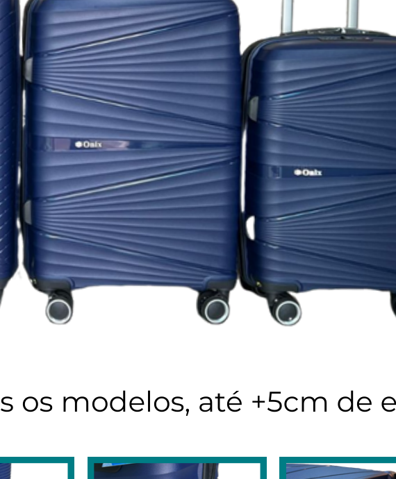 Mala Média 24" (23kg) Polipropileno (PP) Expansível Rodas 360° TSA